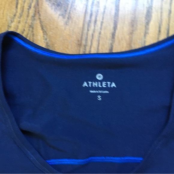Athleta Blue Chi Long Sleeve Top. Size Small - Picture 3 of 5